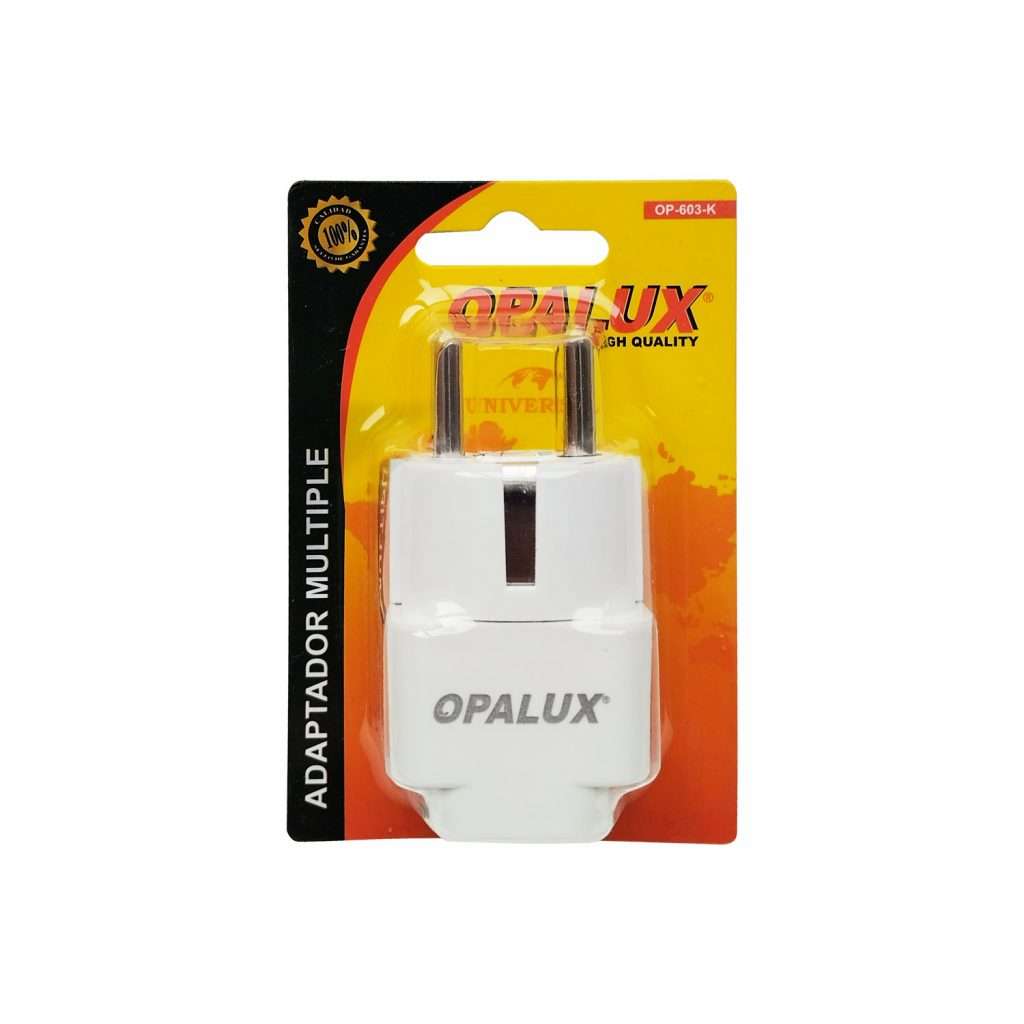 Adaptador Enchufe Tierra A Tipo F Schuko OP 603 K OPALUX Westor Pe