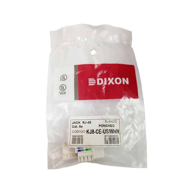 Conector Jack RJ45 Cat 5e KJ8 CE US WHN DIXON Westor Pe