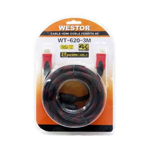 Westor WT-620-3M Westor Cable HDMI a HDMI mallado 3 metros WT-620-3M WESTOR