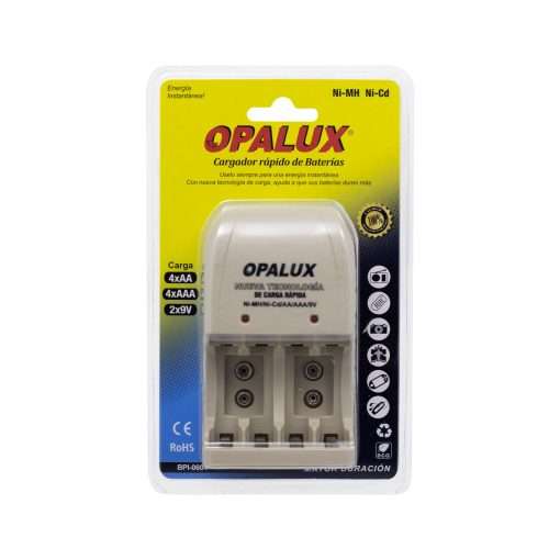 Westor BPI-0604 Opalux Cargador de baterías recargables 9V/AA/AAA BPI-0604 OPALUX