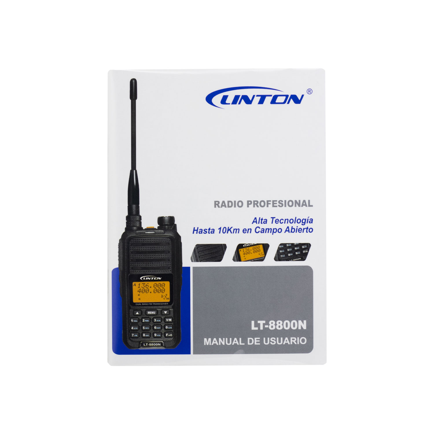 RADIO WALKIE TALKIE PROFESIONAL 256 CANALES UHF LINTON LT-8800U – digitronik