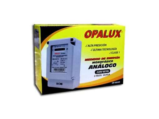 Westor OP-MA40 Opalux Medidor de Energía Monofásico Analógico 220V OP-MA40 OPALUX