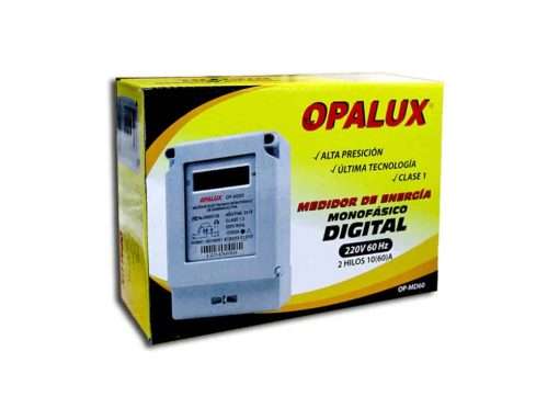 Westor OP-MD60 Opalux Medidor de Energía Monofásico Digital 220V OP-MD60 OPALUX