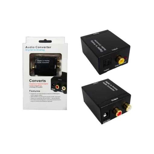 Westor MIHABA-DIGITAL2X1-3 Westor Kit Convertidor Digital+Cable Optico+Cable Stereo/RCA WESTOR