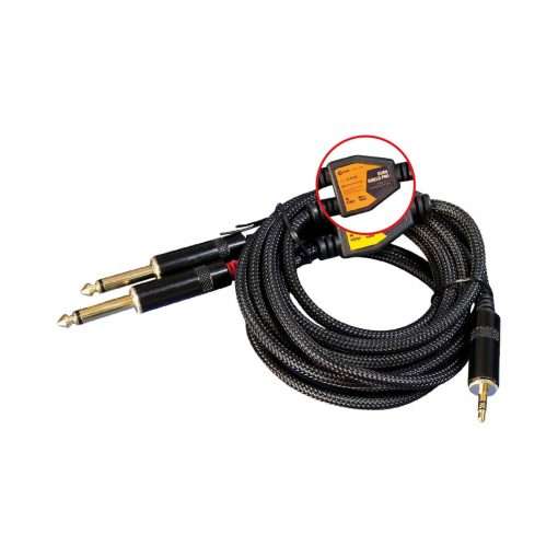 Westor VZ-N266-6FT Voyz Cable Plug Stereo 3.5mm a 2 Plug Mono 6.3mm VZ-N266-6FT VOYZ