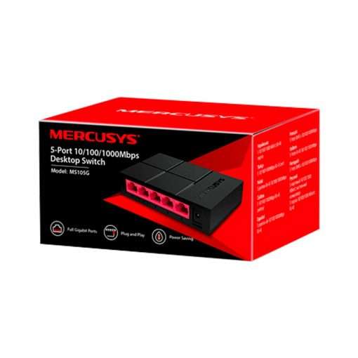 Westor MS105G Mercusys Switch de 5 Puertos 10/100/1000 Mbps MS105G MERCUSYS