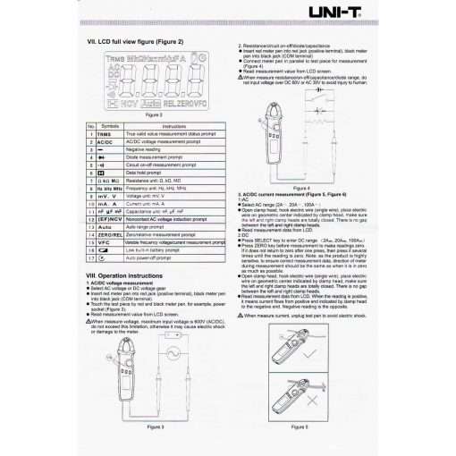 Westor UT210E Uni-T Pinza Amperimétrica Digital UT210E UNI-T