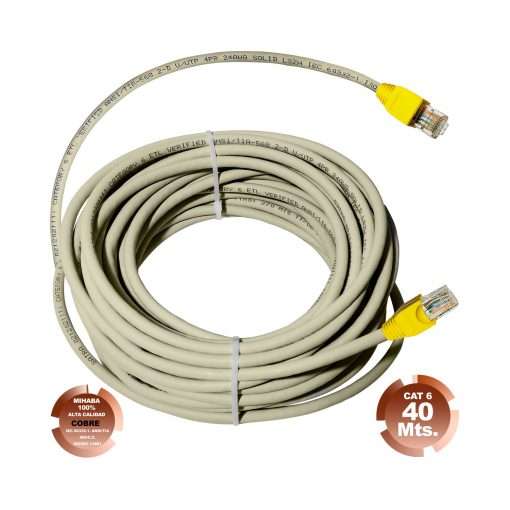 Westor MIHABA-LANCAT6-40MTS Satra Cable red internet UTP Cat 6 de 40Mts Gris armado de cobre SATRA