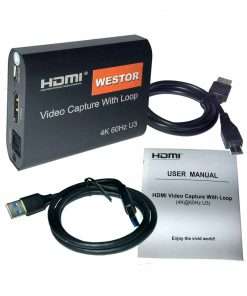 Westor HDMI-VID-OPTICO Westor Capturadora de Video Full HD 1080P HDMI-VID-OPTICO WESTOR