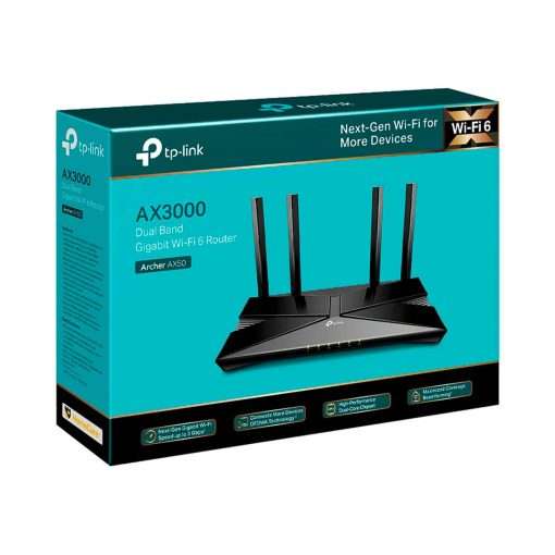 Westor ARCHER AX50 Tp-Link Router Gigabit Inalámbrico Banda Dual AX3000 Wi-Fi6 ARCHER AX50 TP-LINK