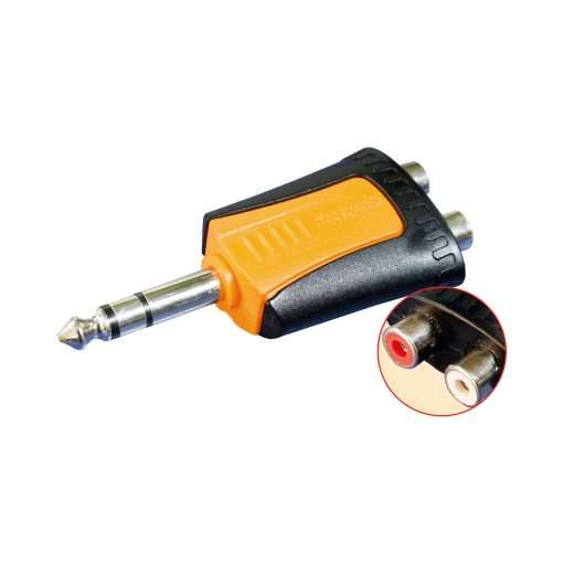 Westor MP3-2RF Seetronic Adaptador 2 Jack RCA a Plug TRS 6.35mm MP3-2RF SEETRONIC