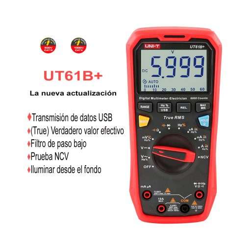 Westor UT61B+ Uni-T Multímetro Digital UT61B+ UNI-T