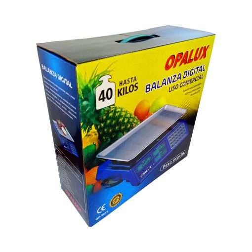 Westor OP-983S Opalux Balanza Digital Recargable 40KG OP-983S OPALUX