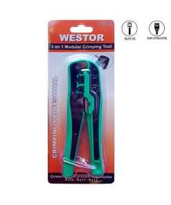Westor WT-5042KIT3 Westor Kit Alicate Crimping + Plug Rj45 Cat5e + Ponchador-Pelador WT-5042KIT3 WESTOR