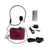 Mini Radio Portátil FM con Bluetooth, USB y Micrófono Tipo Vincha  JJ-91002-RED 
