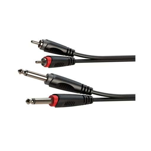 Westor RACC150L2 ROXTONE Cable 2 Plug Mono 6.3mm a 2 Plug RCA 2 metros RACC150L2 ROXTONE