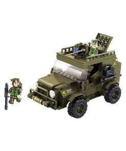 Army Jeep Block Armable 221 Piezas M38-B0299 SLUBAN