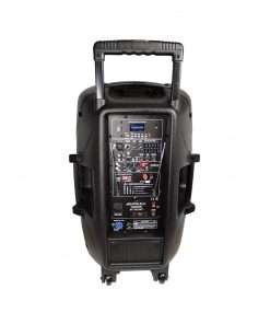 Westor BT-1501BAT Batblack Parlante Amplificado 15" 1000W C/Bluetooth, FM, USB,SD CARD C/2 Micrófonos Inalámbricos y pedestal BT-1501BAT BATBLACK