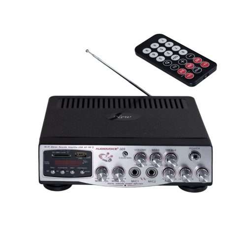 Westor MA-009 Audiovoice Amplificador de Audio 2 Ch 30W + 30W AC/DC 220V/12V 2 MIC USB/SD/FM MA-009 AUDIOVOICE