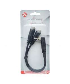 Westor RAYC400AL0.2 ROXTONE Cable Plug Stereo Tipo L 3.5mm a 2 Jack Stereo 20 cm RAYC400AL0.2 ROXTONE