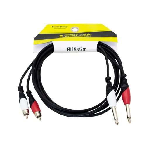 Westor BI158/2M SOUNDKING Cable 2 Plug RCA a 2 Plug Mono 3.6mm 2 Metros BI158/2M SOUNDKING