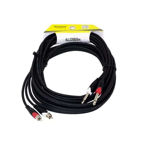 Westor BJJ208/6M SOUNDKING Cable 2 Plug RCA a 2 Plug Mono 3.6mm 6 Metros BJJ208/6M SOUNDKING