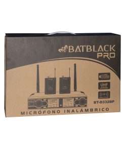 Westor BT-D332BP Batblack Micrófono Inalámbrico Doble con 2 Vinchas Y 2 Solaperos UHF BT-D332BP BATBLACK
