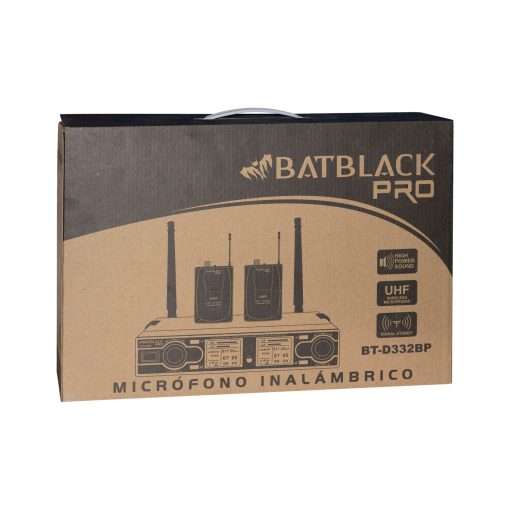 Westor BT-D332BP Batblack Micrófono Inalámbrico Doble con 2 Vinchas Y 2 Solaperos UHF BT-D332BP BATBLACK