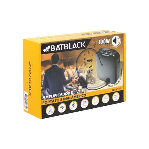 Westor BT-V317 Batblack Mini Amplificador de Voz Recargable Profesional Inalámbrico BT-V317 BATBLACK