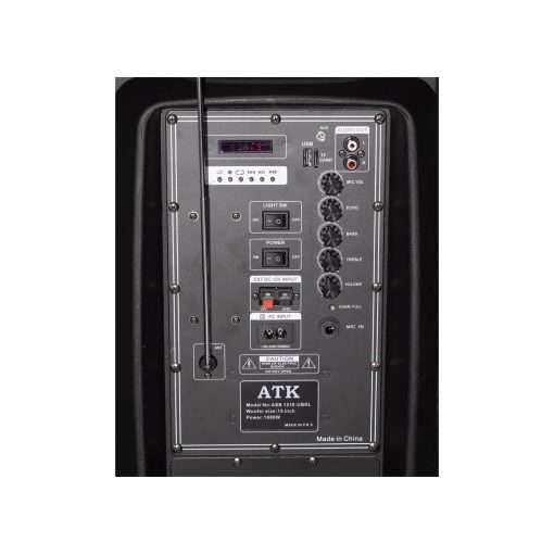 Westor ASB1510-UBRL Parlante Amplificado 15" 1800W Conexión Bluetooth, FM, USB,SD CARD con 1 Micrófono Inalámbrico ASB1510-UBRL ATK