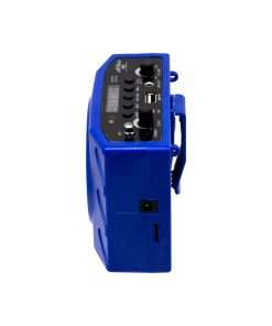 Westor JJ-91001-BLUE Genérico Mini Radio Portátil FM con Bluetooth, USB y Micrófono Tipo Vincha JJ-91001-BLUE