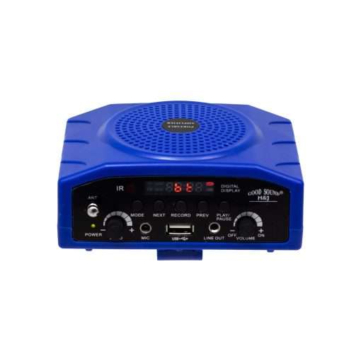 Westor JJ-91001-BLUE Genérico Mini Radio Portátil FM con Bluetooth, USB y Micrófono Tipo Vincha JJ-91001-BLUE