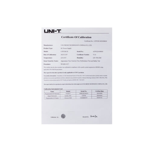 Westor UTP3305-II Uni-T Fuente de Alimentación CC Lineal UTP3305-II UNI-T