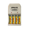 Westor LI-AA2200R Opalux Kit Cargador de Pilas AA/AAA/9V con 4 Pilas AAA NiMH Recargables BPI-06AAA1 OPALUX