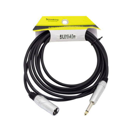 Westor BXJ010-A/3M SOUNDKING Cable Plug Mono 6.3mm a Plug XLR 3 Metros BXJ010-A/3M SOUNDKING