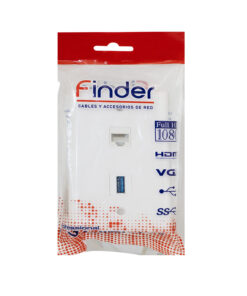 Westor TM-XJY003 Finder Placa de Red Rj45 Cat 5e + Toma USB TM-XJY003 FINDER