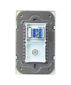 Westor OP-AT-78PVBL-CAT6 Opalux Toma Coaxial + RJ45 Cat.6 OP-AT-78PVBL-CAT6 OPALUX