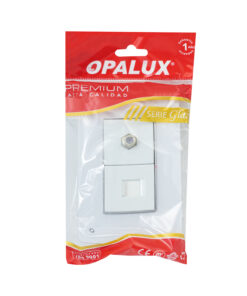 Westor OP-AT-78PVBL-CAT6 Opalux Toma Coaxial + RJ45 Cat.6 OP-AT-78PVBL-CAT6 OPALUX