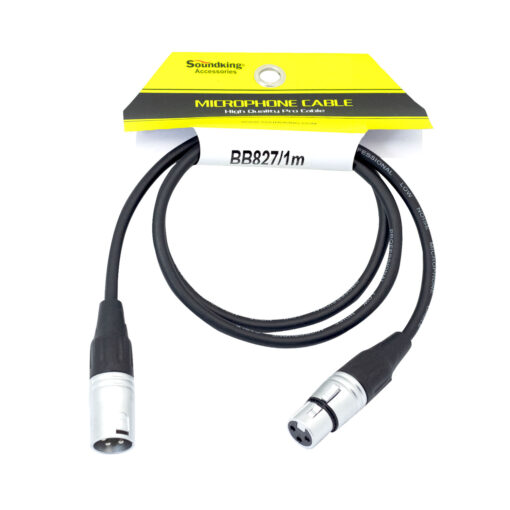 Westor BB827/1M SOUNDKING Cable para Micrófono Jack XLR a Plug XLR 1 Metro BB827/1M SOUNDKING