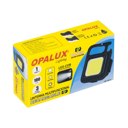 Westor OP-5915 Opalux Linterna Multifuncional Recargable 1W 100Lm OP-5915 OPALUX