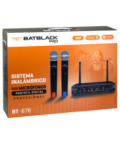 Westor BT-678 Batblack Micrófono Inalámbrico Doble UHF BT-678 BATBLACK PRO