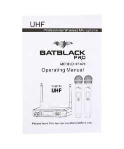 Westor BT-678 Batblack Micrófono Inalámbrico Doble UHF BT-678 BATBLACK PRO