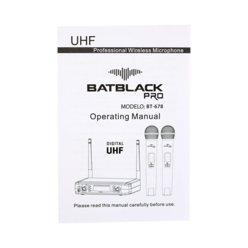 Westor BT-678 Batblack Micrófono Inalámbrico Doble UHF BT-678 BATBLACK PRO