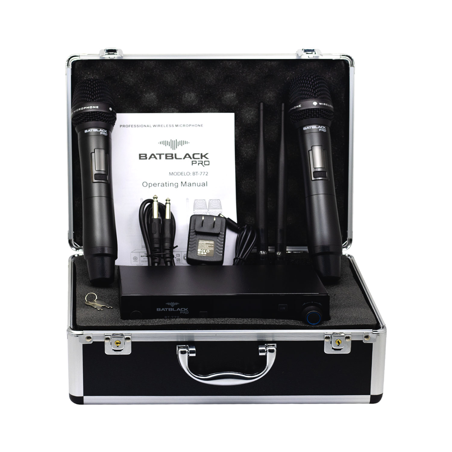 BT-772-2 Westor BT-772 Batblack Micrófono UHF Doble con Bluetooth UHF BT-772 BATBLACK