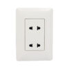 Westor BM1202 Opalux Tomacorriente Doble Universal 2 Polos BM1204 OPALUX