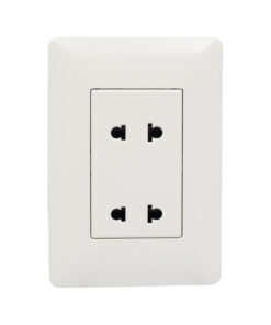 Tomacorriente Doble Universal 2 Polos BM1204 OPALUX