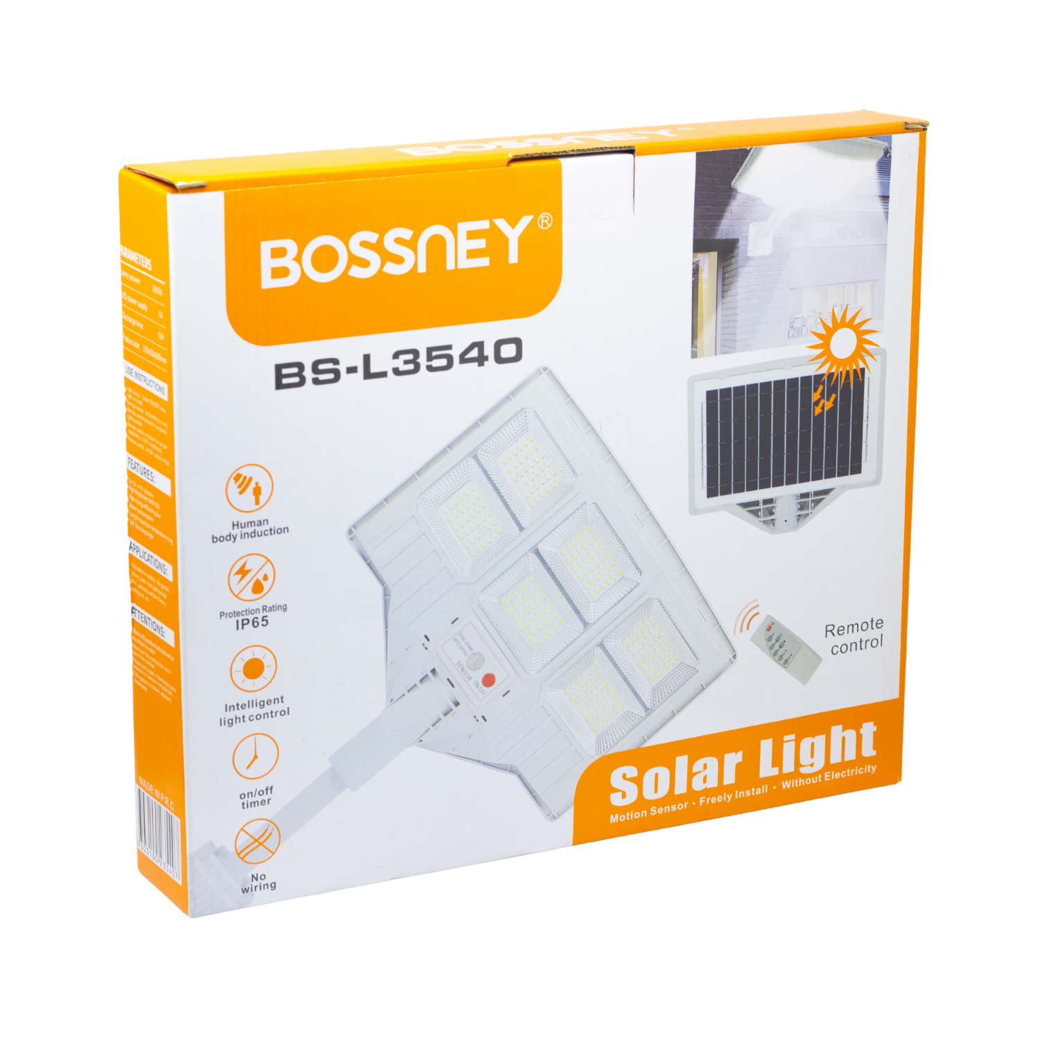 BS-3540 10 Westor BS-L3540 Bossney Reflector LED Solar con Sensor y Temporizador BS-L3540 BOSSNEY