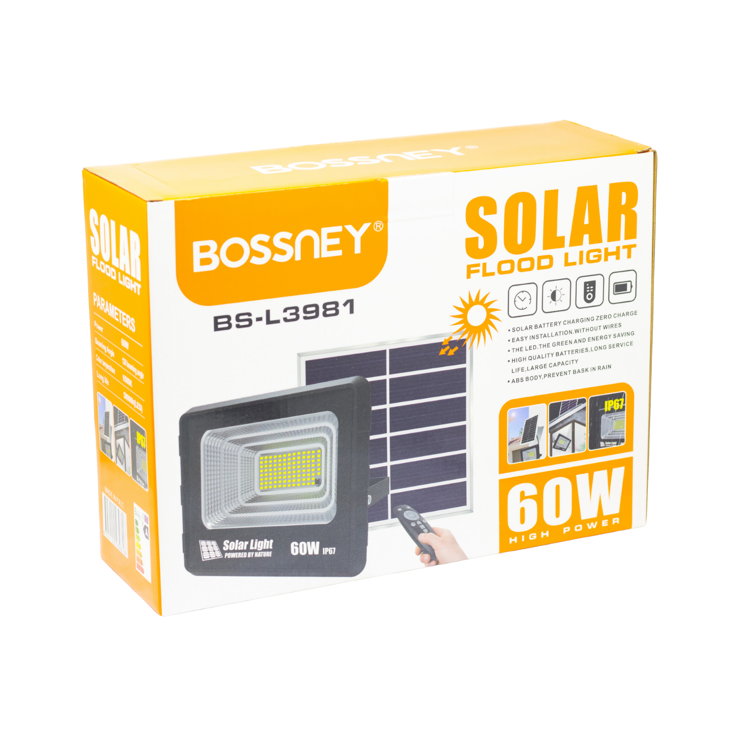 BS-L3981 10 Westor BS-L3981 Bossney Lámpara LED con Panel Solar Exterior BS-L3981 BOSSNEY