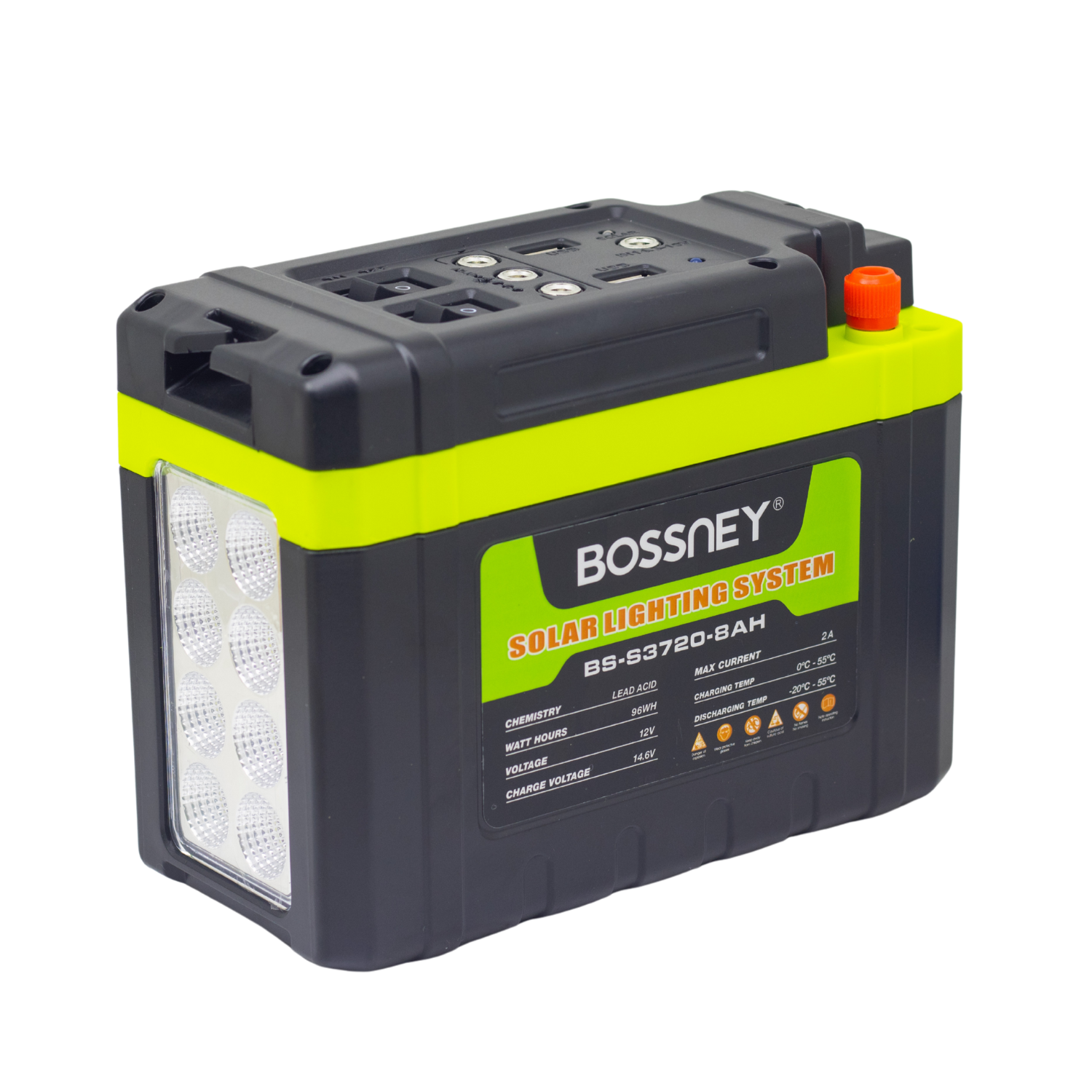 BS-S3720-8AH 3 Westor BS-S3720-8AH Bossney Kit Suministro De Energía Con Iluminación y Panel Solar BS-S3720-8AH BOSSNEY