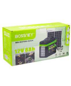 Kit Suministro De Energía Con Iluminación y Panel Solar BS-S3720-8AH BOSSNEY 9 Westor BS-S3720-8AH Bossney Kit Suministro De Energía Con Iluminación y Panel Solar BS-S3720-8AH BOSSNEY